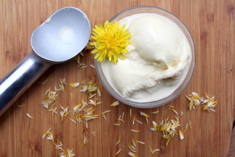 Dandelion Ice Cream