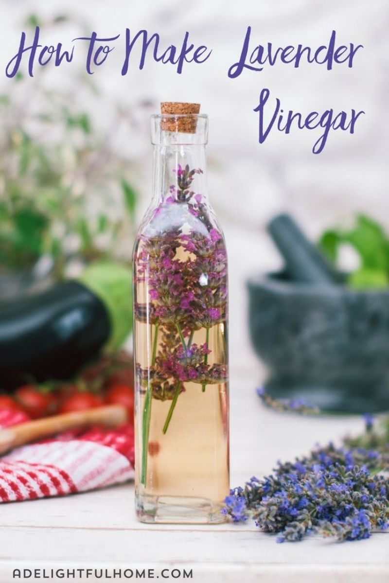 Lavender-Infused Vinegar (Cleaning & Hair Rinse)