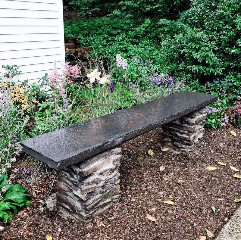 Rustic Stone Benches