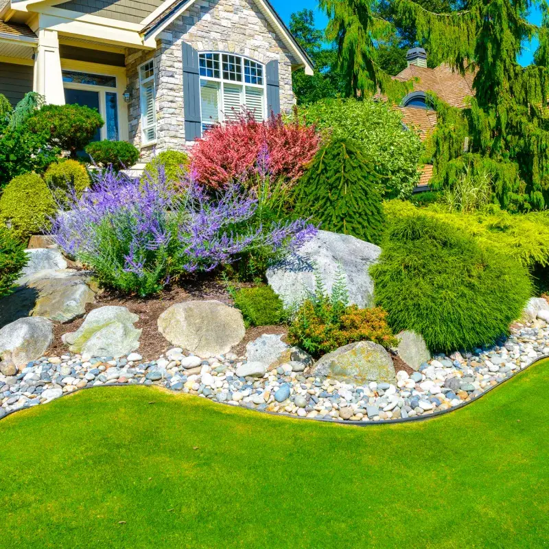 Use Decorative Boulders & Stone Features