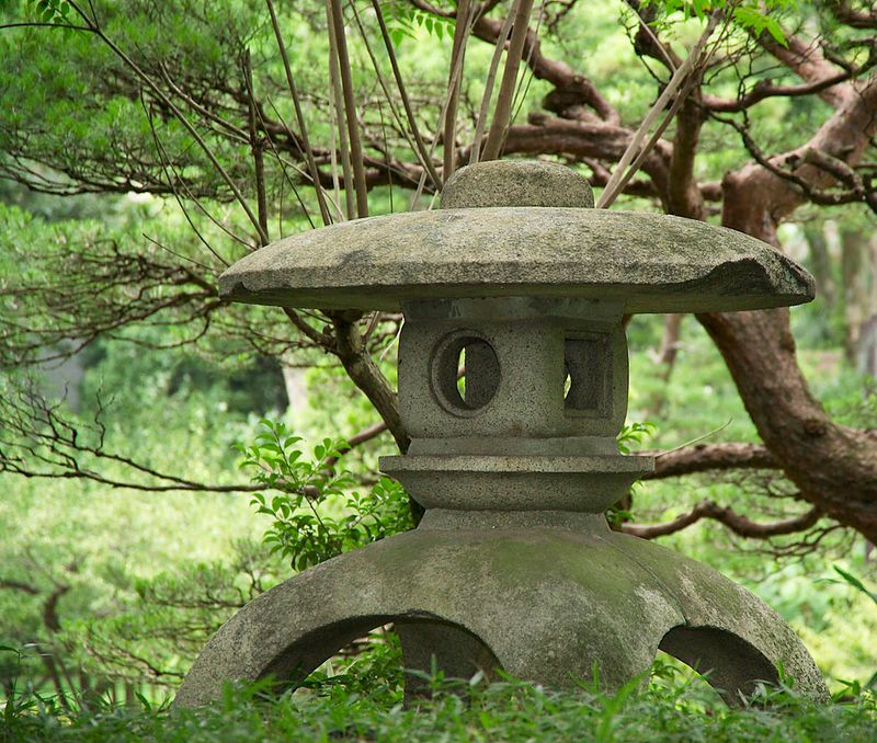 Stone Lantern Sculpture