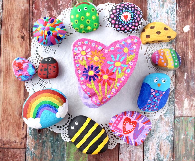 Painting Garden Rocks