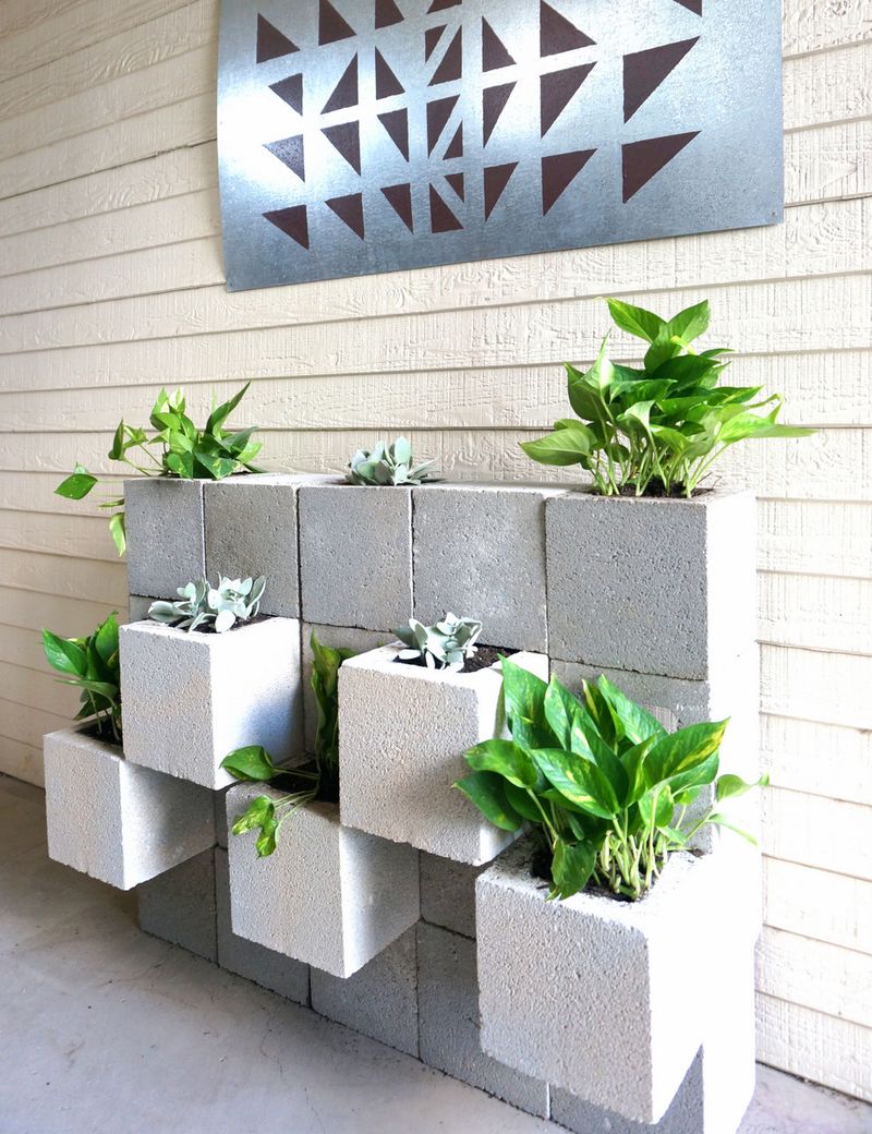 Cinder Block Planter