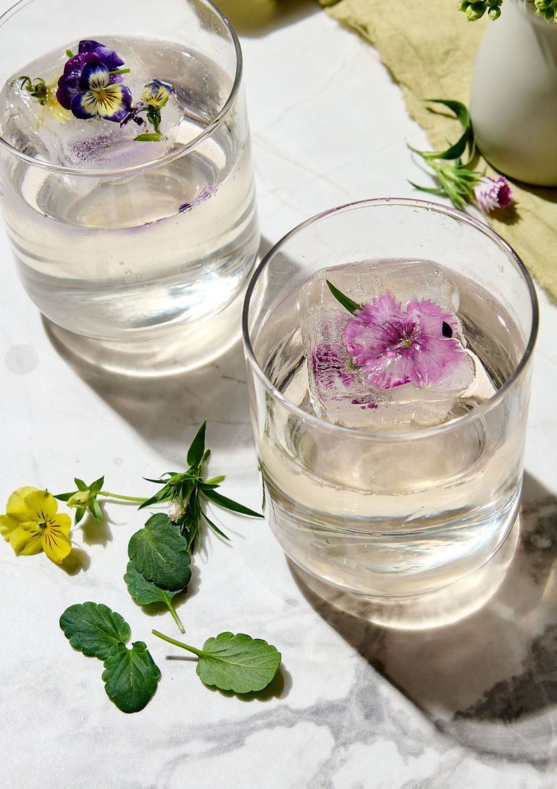 Floral Ice Cubes