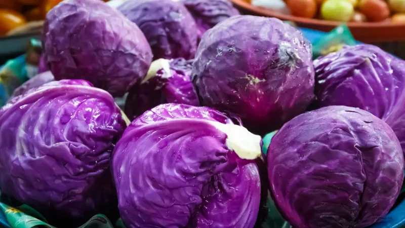 Purple Cabbage – High in anthocyanins (brain-boosting flavonoids) and vitamin C.