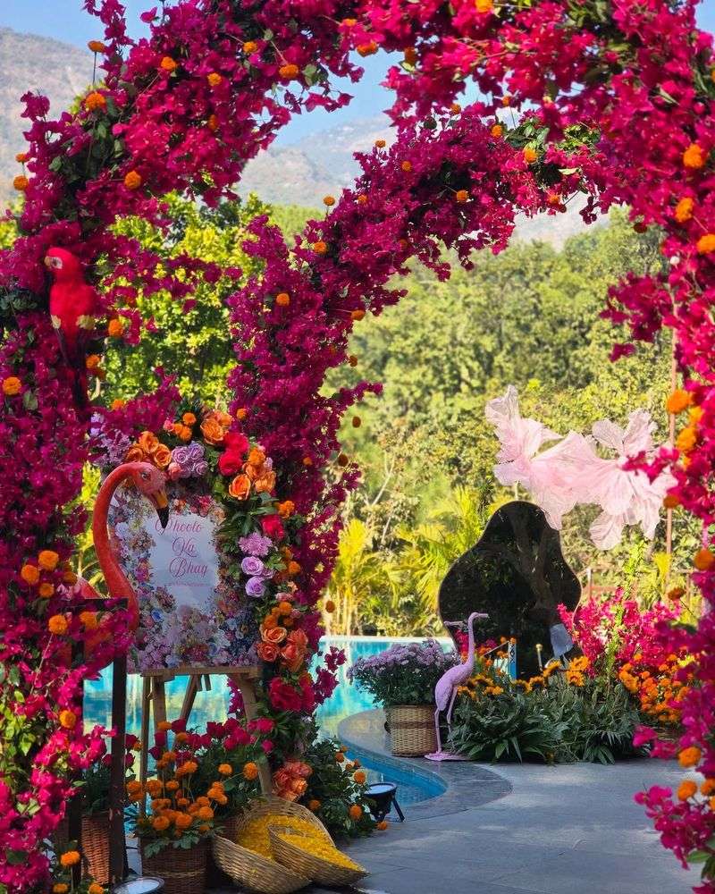 Whimsical Painted Arch