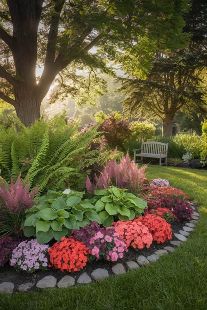 Contrasting with Greenery