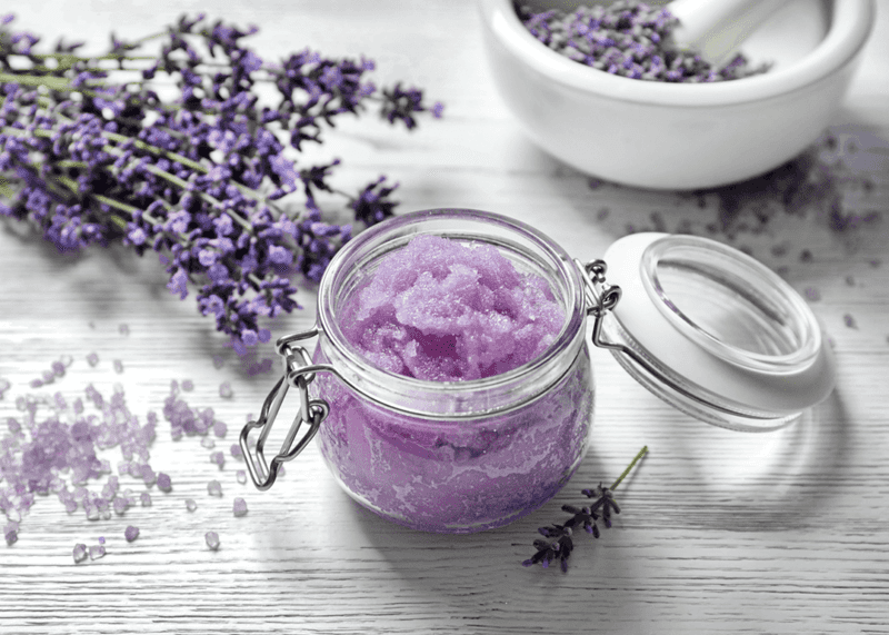 Homemade Lavender Sugar Scrub