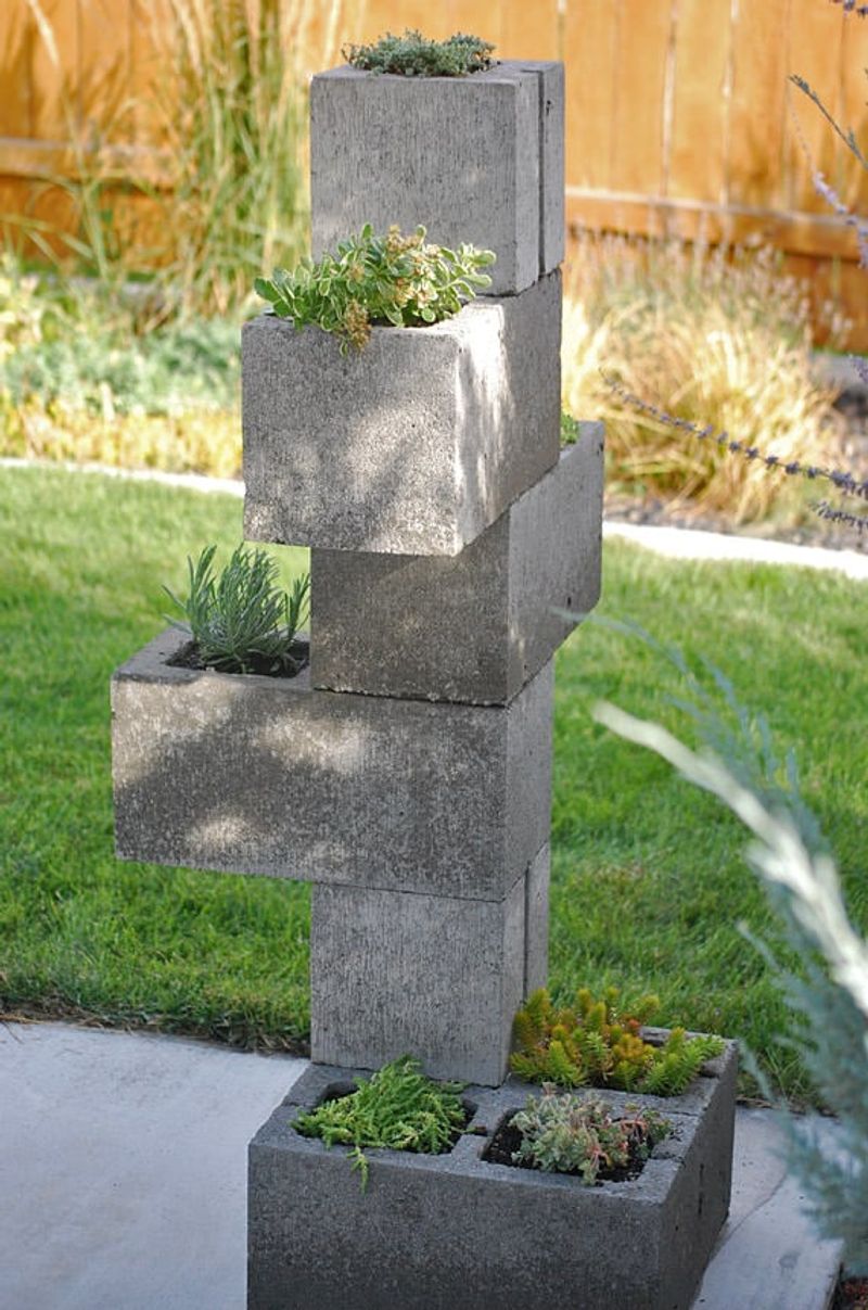 Cinder Block Planters