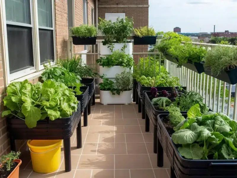 Balcony Vegetable Patches