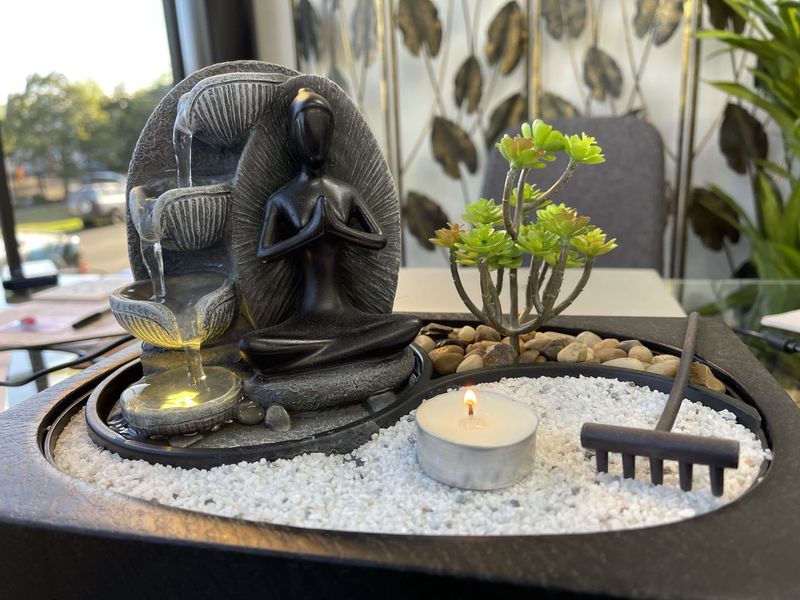 Flowing Movements by the Water Feature