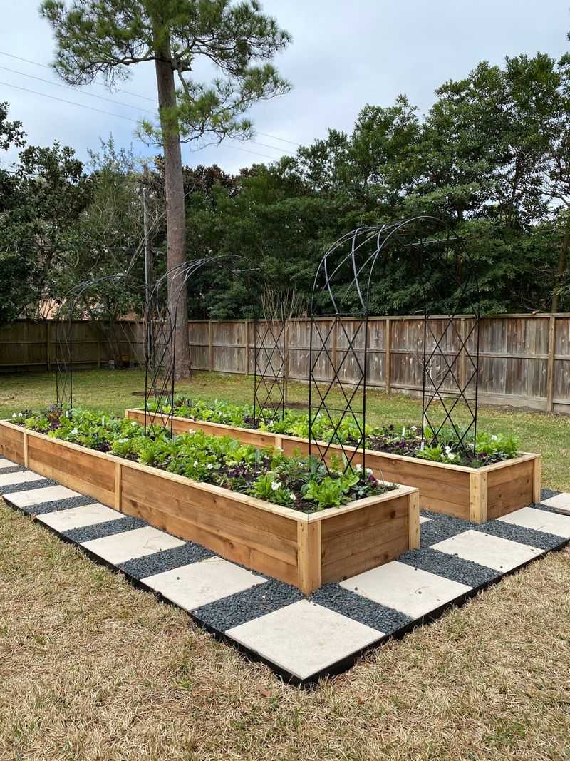 Install Raised Garden Beds with Weed Barrier