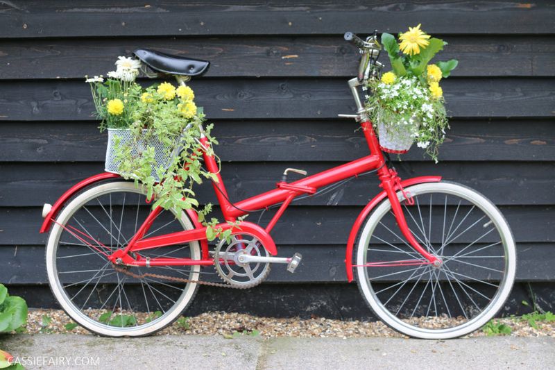 Upcycled Bicycle Planter