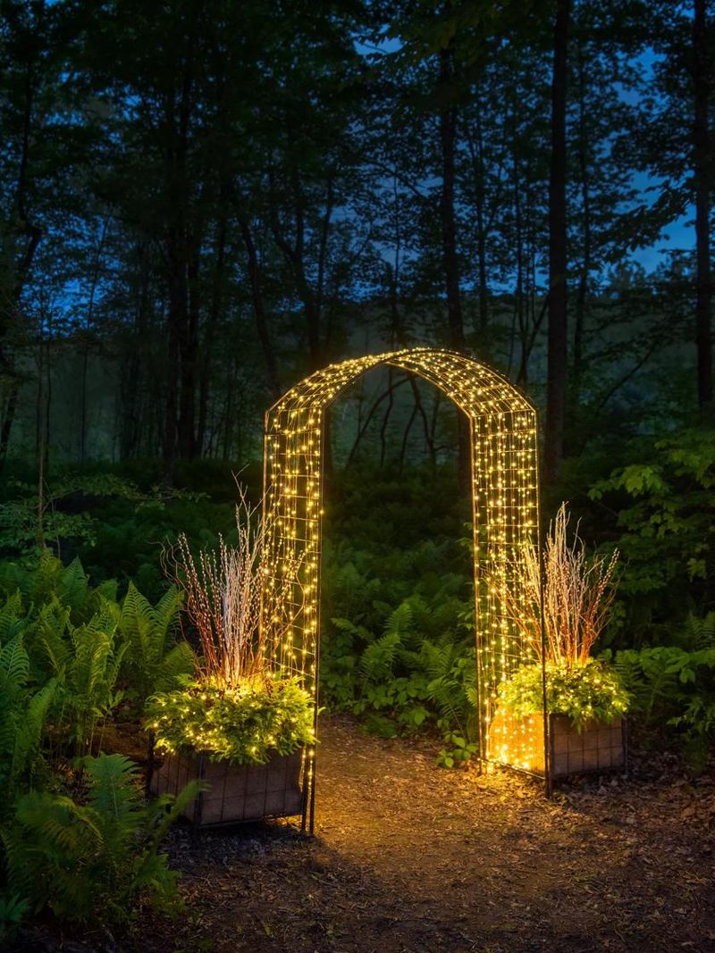 Solar-Lit Arch
