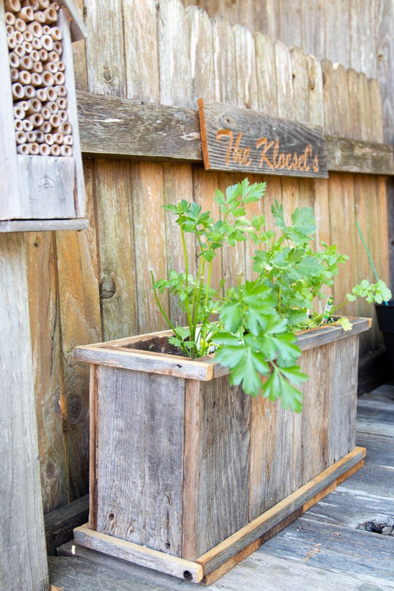 Reclaimed Wood Planters