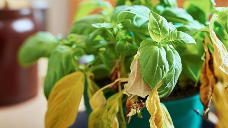Overwatering Basil