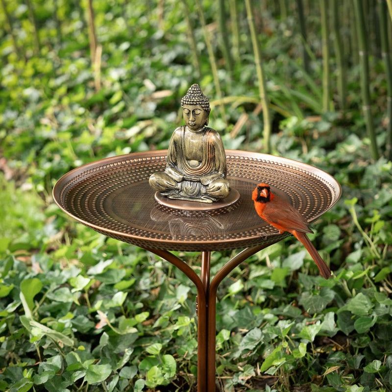 Antique Copper Birdbath