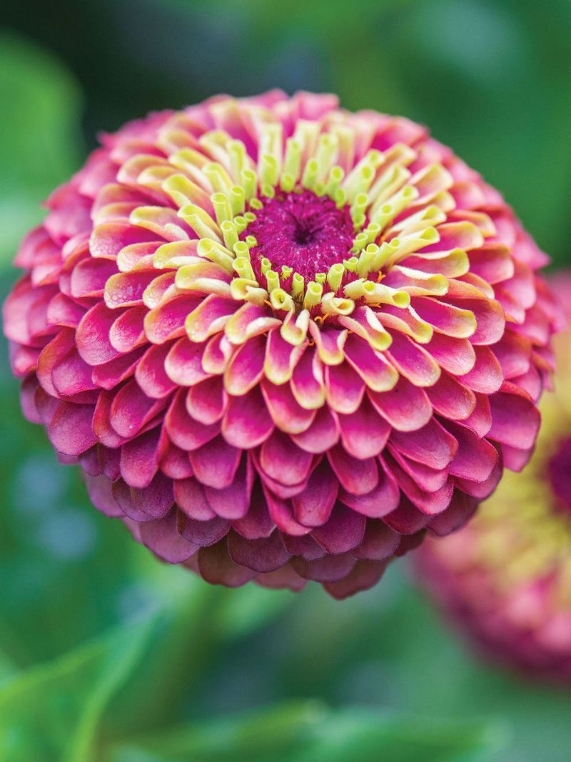 Zinnia 'Queen Red Lime'