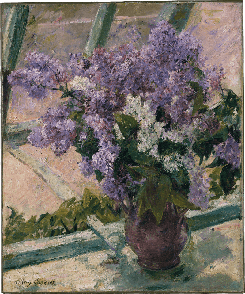 Lilacs by Mary Cassatt