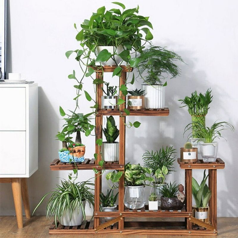 Tiered Plant Shelves