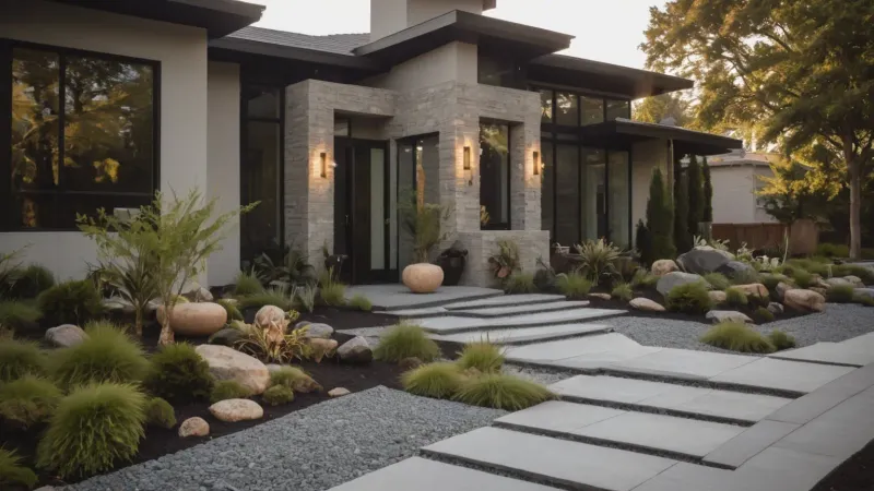 Idea 3: Modern Mulch Patterns