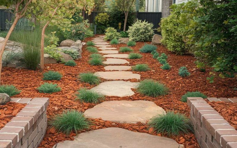 Idea 9: Mulch Path Accents