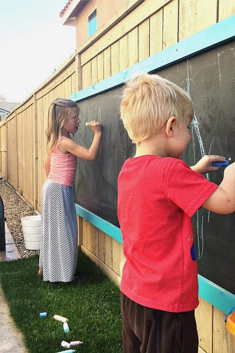 Outdoor Chalkboard Wall