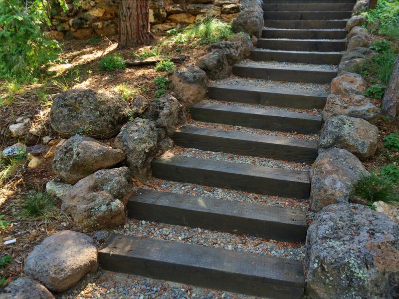 Railroad Tie Steps