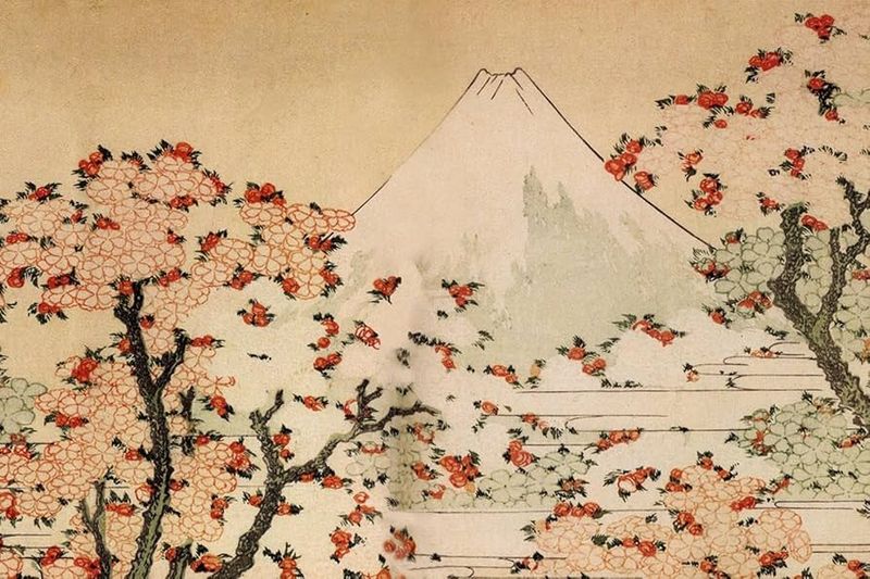 Cherry Blossoms by Katsushika Hokusai