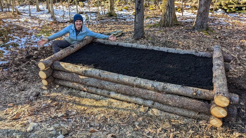 Log Border Raised Beds