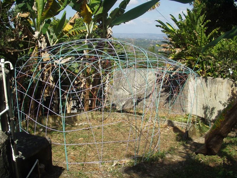 Rebar or PVC Pipe Arch