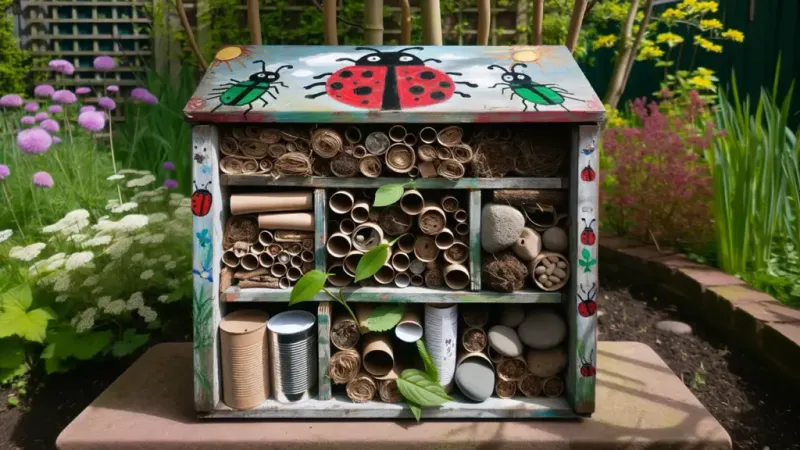🕷 Bug Hotels for Beneficial Insects