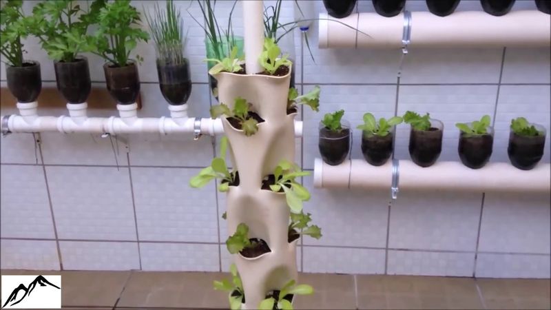 DIY PVC Pipe Tower Garden