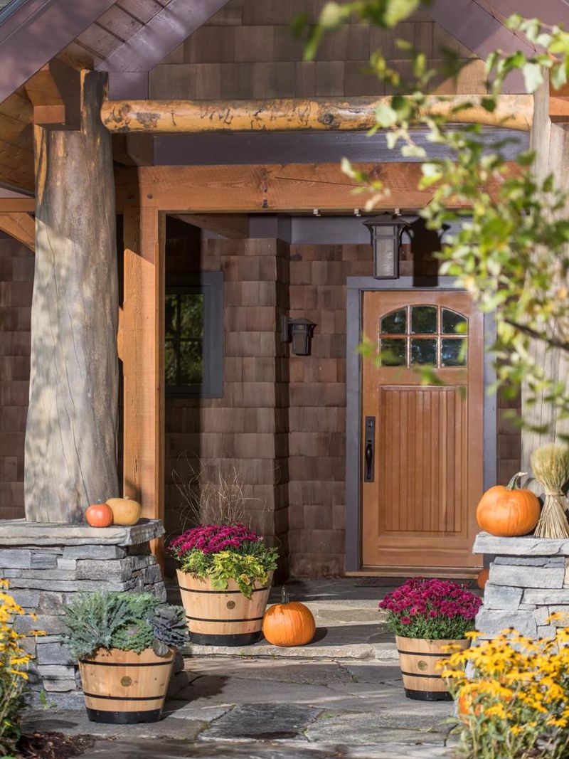 Rustic Wooden Barrels