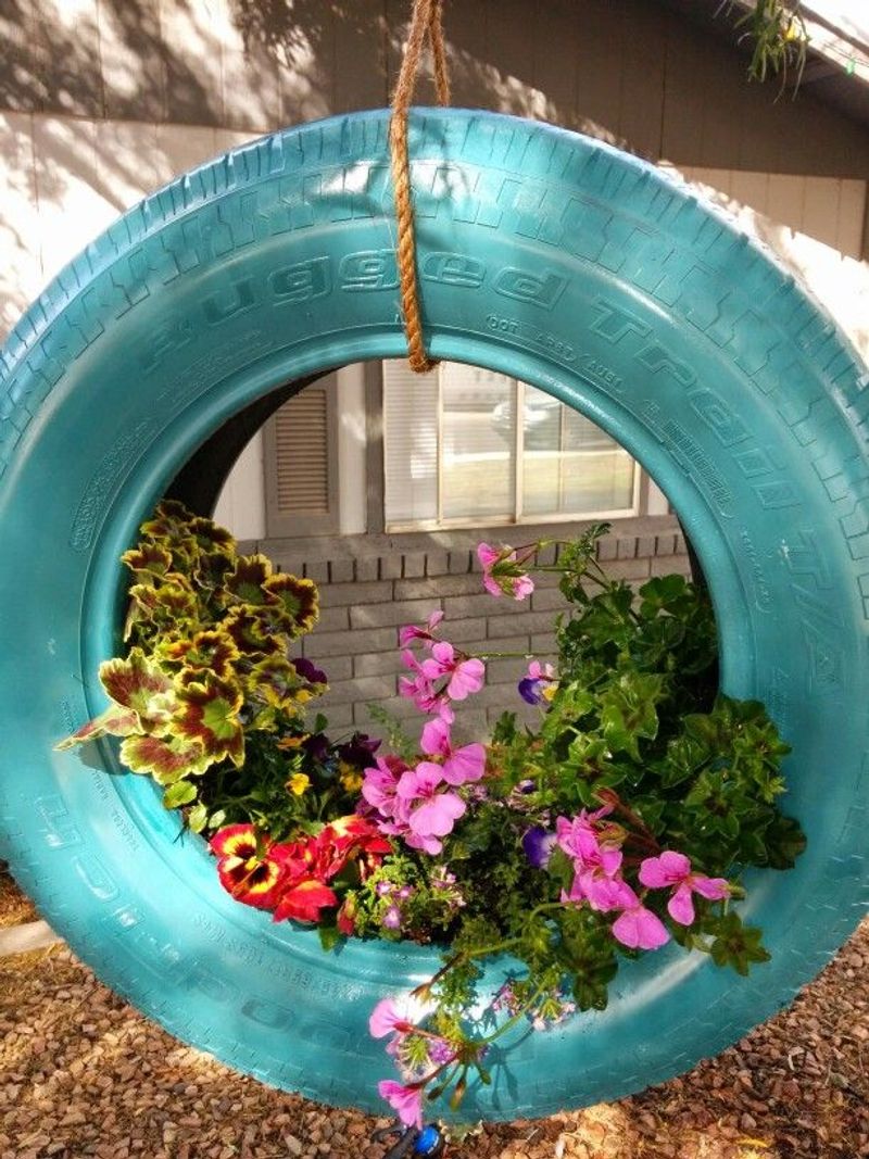 Tire Swing Planter
