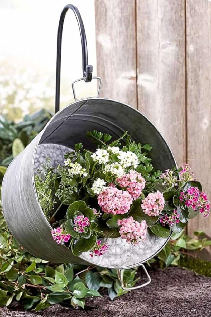Repurposed Metal Buckets