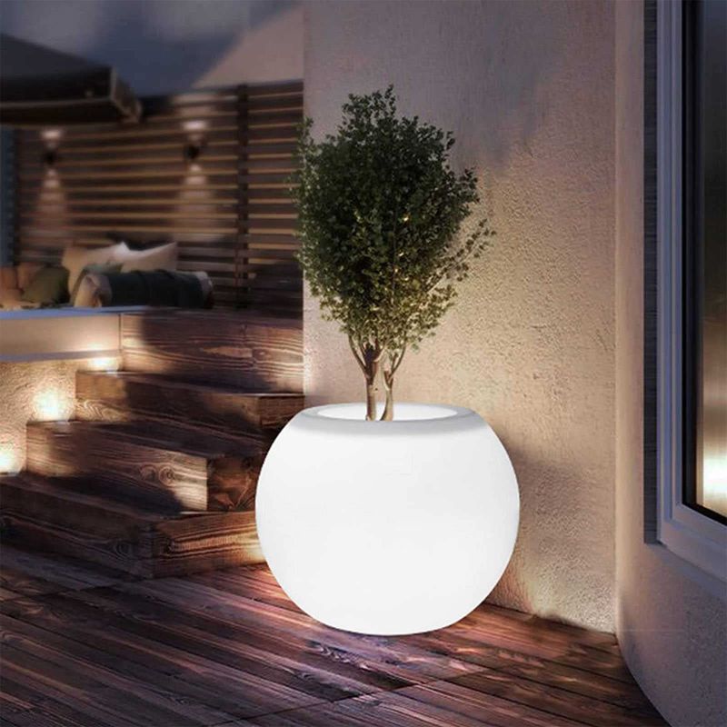 Illuminated Ceramic Planters