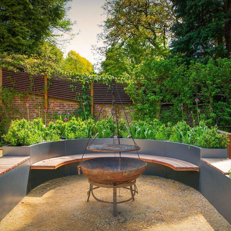 Curved Garden Benches