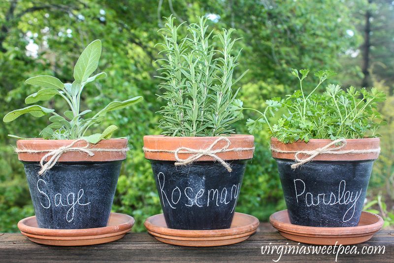 Chalkboard Planters