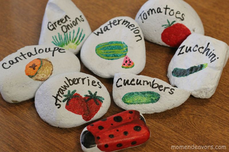 Painted Rock Garden Markers