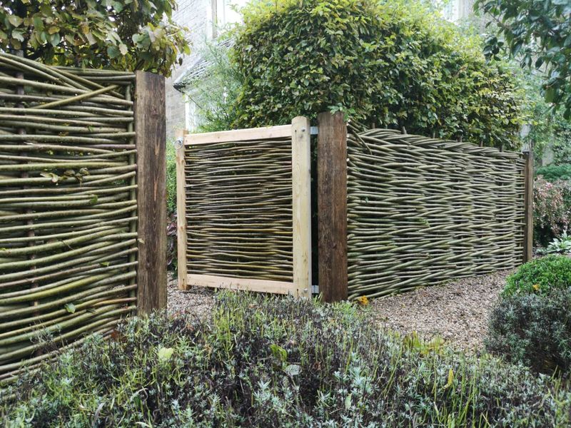 Woven Willow Fence