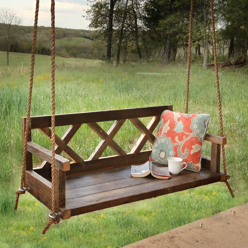 Rustic Wood Swing