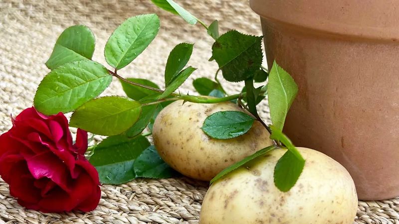Using a Potato to Propagate Roses