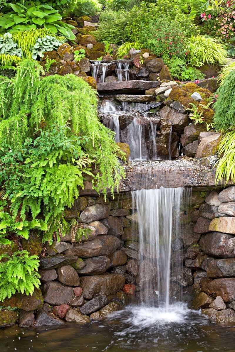 Rock Waterfall Feature
