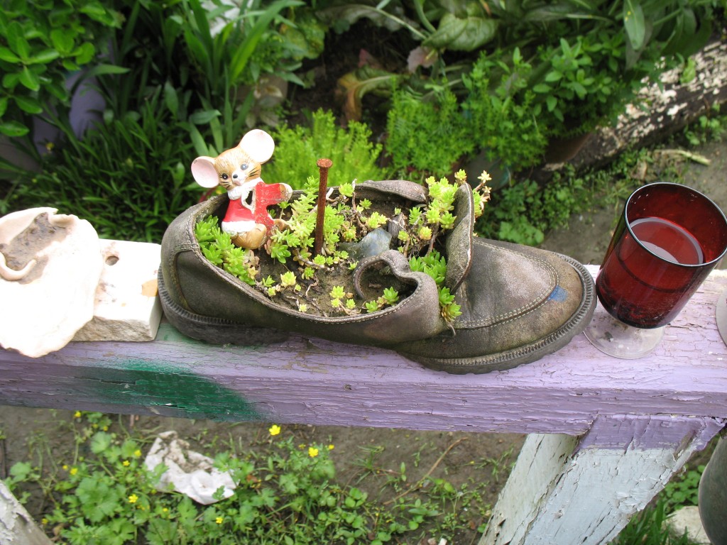 Planting in Tires or Shoes (Upcycled Planters)