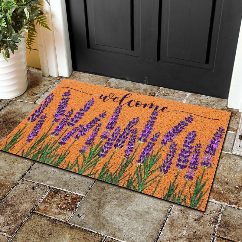 Lavender Welcome Mat