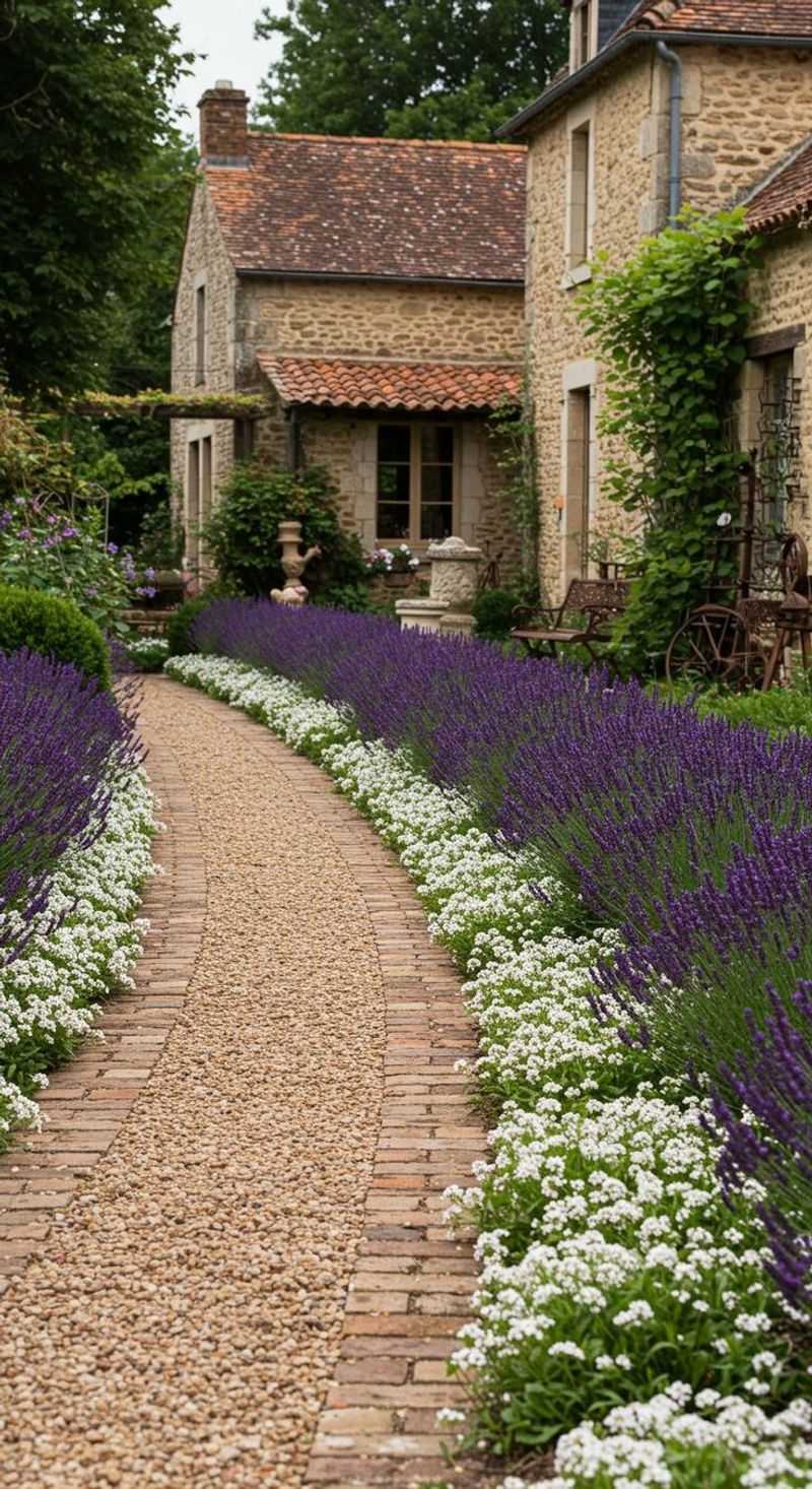 Lavender Stone Pathway