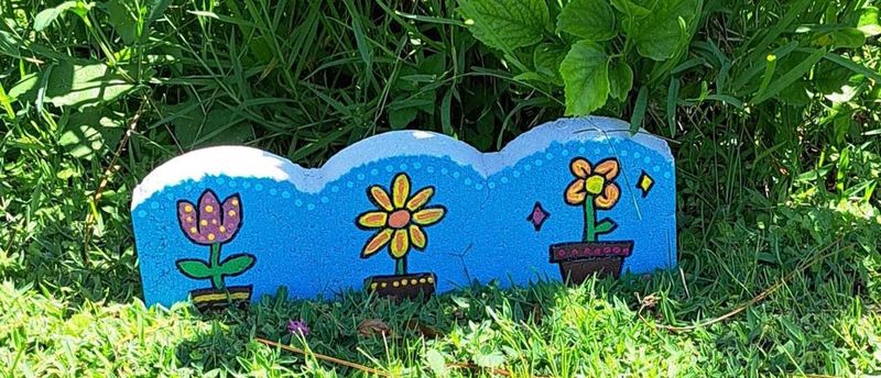 Painted Brick Borders