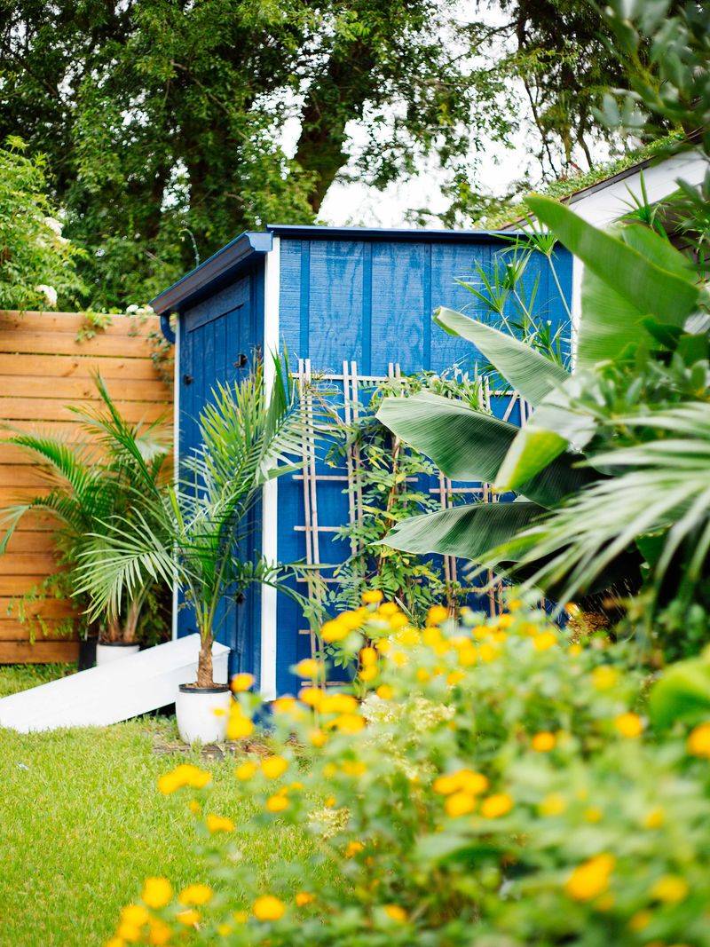 Paint Your Fence or Shed a Bold Color