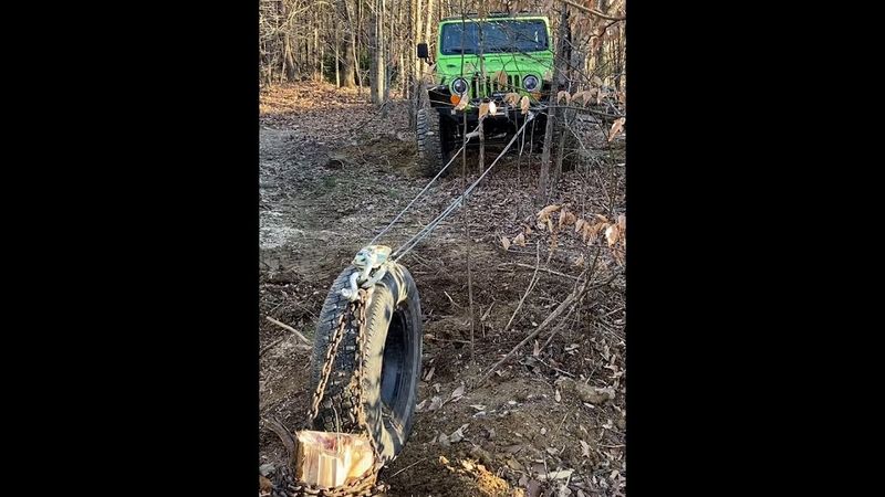Stump Removal Using Winches